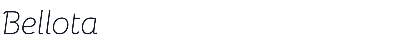 Bellota — Bellota-LightItalic.ttf