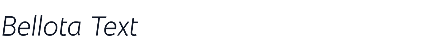Bellota Text — BellotaText-Italic.ttf