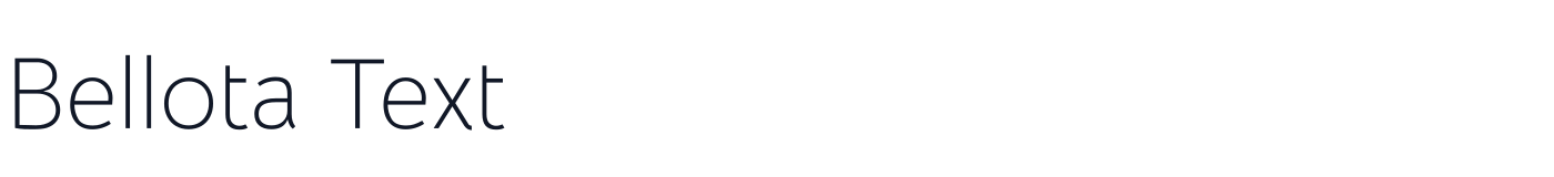 Bellota Text — BellotaText-Light.ttf