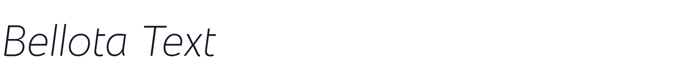Bellota Text — BellotaText-LightItalic.ttf