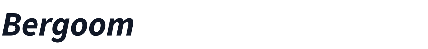 Bergoom — Bergoom-BoldItalic.otf