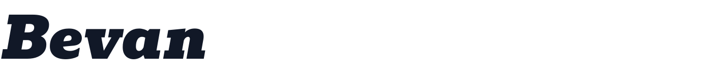 Bevan — Bevan-Italic.ttf