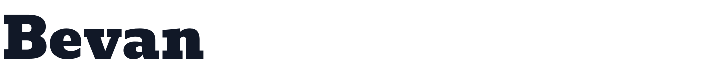 Bevan — Bevan-Regular.ttf