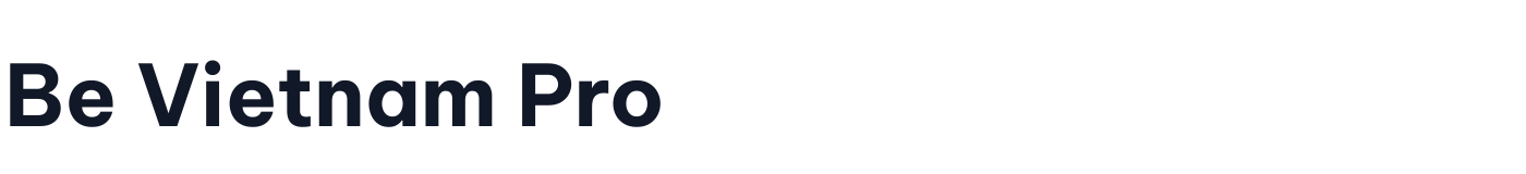Be Vietnam Pro — BeVietnamPro-Bold.ttf