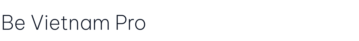 Be Vietnam Pro — BeVietnamPro-ExtraLight.ttf