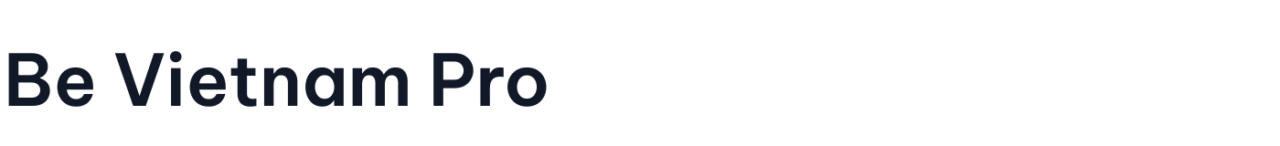 Be Vietnam Pro — BeVietnamPro-SemiBold.ttf