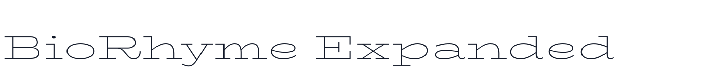 BioRhyme Expanded — BioRhymeExpanded-ExtraLight.ttf