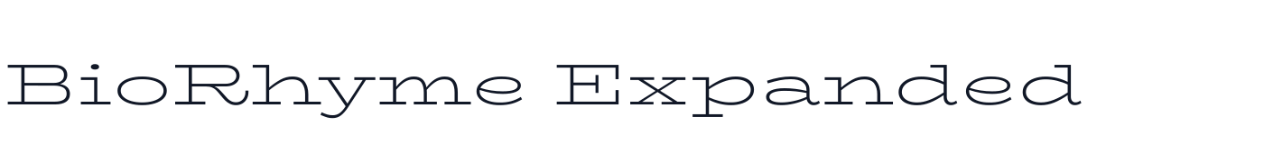 BioRhyme Expanded — BioRhymeExpanded-Light.ttf