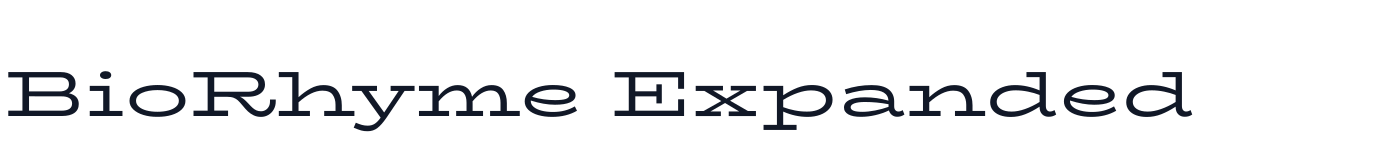 BioRhyme Expanded — BioRhymeExpanded-Regular.ttf