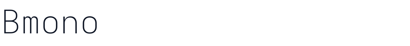 Bmono — bmono-extralight.ttf
