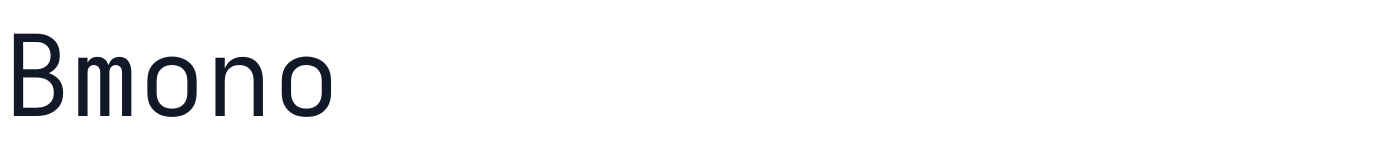 Bmono — bmono-regular.ttf