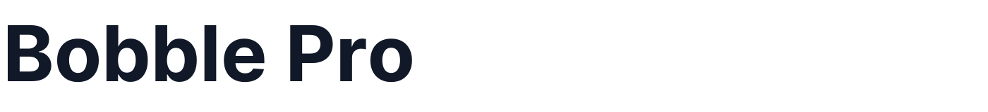 Bobble Pro — Bobble-Pro.otf