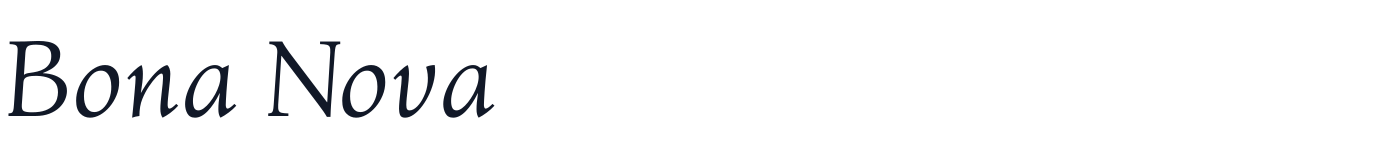 Bona Nova — BonaNova-Italic.ttf
