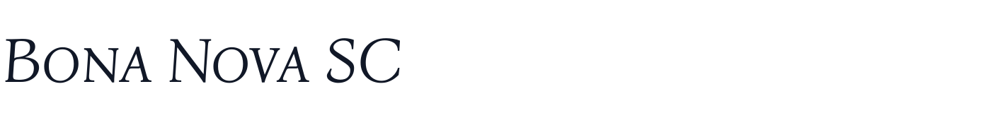 Bona Nova SC — BonaNovaSC-Italic.ttf