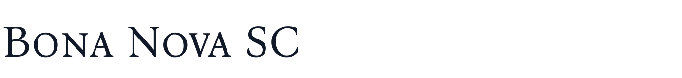 Bona Nova SC — BonaNovaSC-Regular.ttf