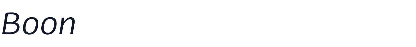 Boon — Boon-Italic.otf