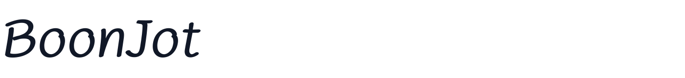 BoonJot — BoonJot-Italic.ttf