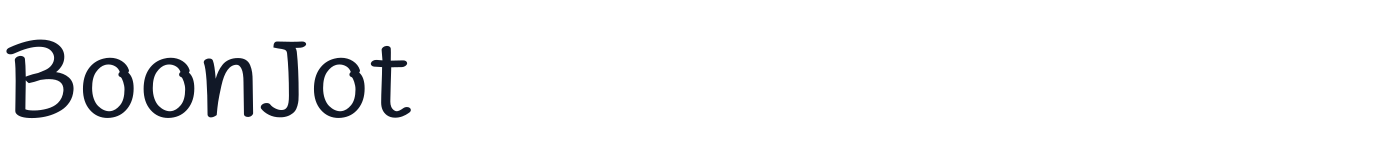 BoonJot — BoonJot-Regular.ttf