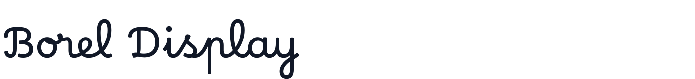 Borel Display — BorelDisplay-Regular.otf