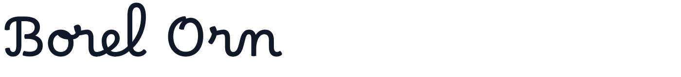 Borel Orn — BorelOrn-Regular.otf