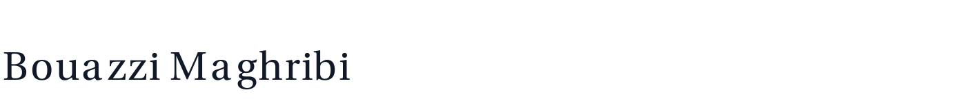 Bouazzi Maghribi — BouazziMaghribi-Regular.otf