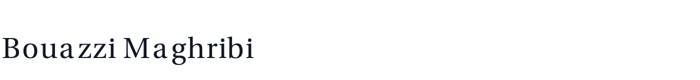 Bouazzi Maghribi — BouazziMaghribi-Regular.ttf