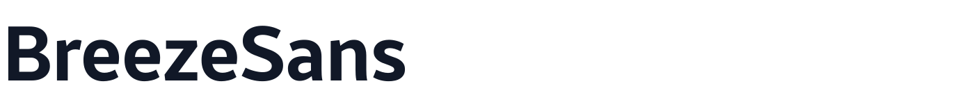BreezeSans — BreezeSans-Bold.ttf