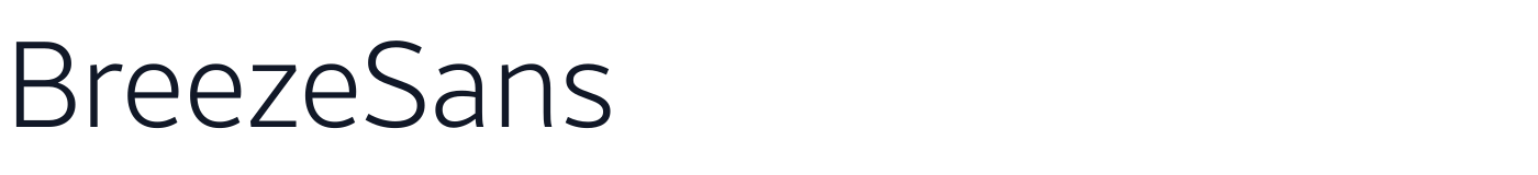 BreezeSans — BreezeSans-Light.ttf