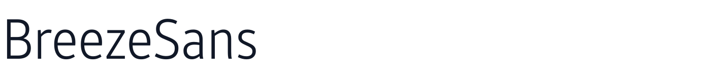 BreezeSans — BreezeSans-LightCondensed.ttf