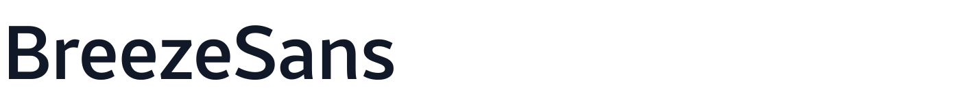 BreezeSans — BreezeSans-Medium.ttf