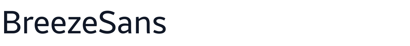 BreezeSans — BreezeSans-Regular.ttf