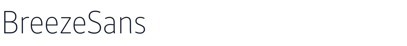 BreezeSans — BreezeSans-ThinCondensed.ttf
