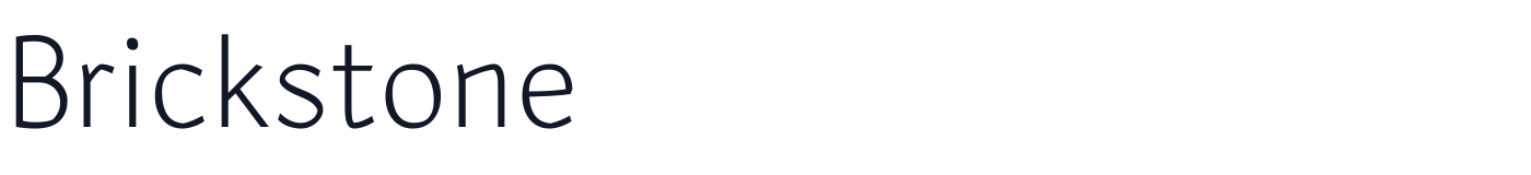 Brickstone — Brickstone-ExtraLight.ttf