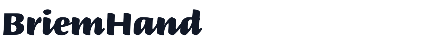 BriemHand — BriemHand-Black.ttf