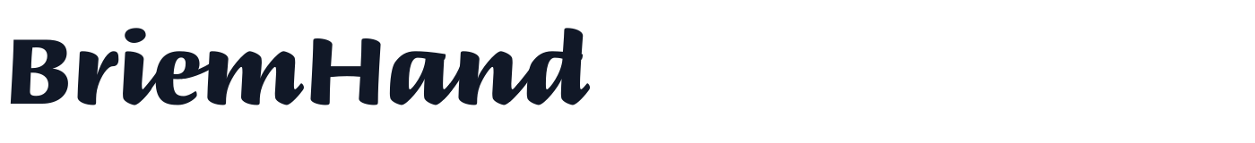 BriemHand — BriemHand-Bold.otf