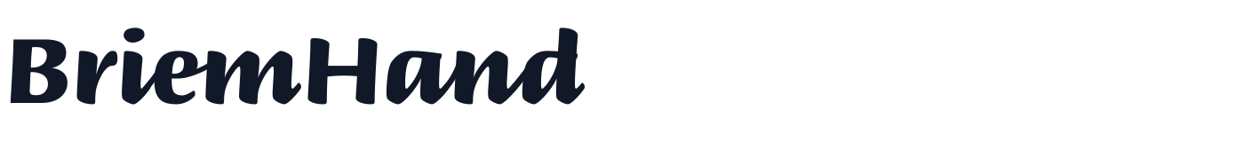BriemHand — BriemHand-Bold.ttf