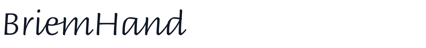 BriemHand — BriemHand-ExtraLight.otf