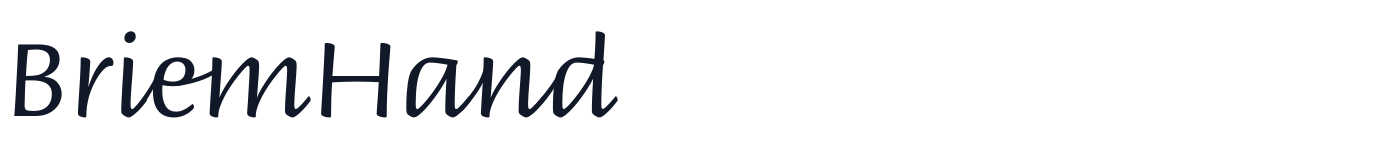 BriemHand — BriemHand-Light.ttf