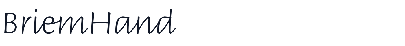 BriemHand — BriemHand-Thin.otf