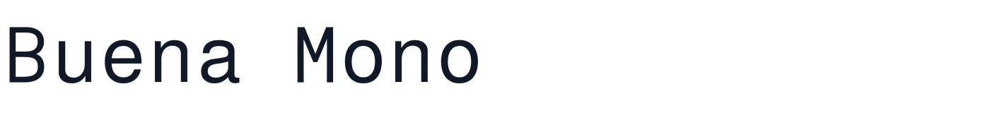 Buena Mono — BuenaMono-VF.otf