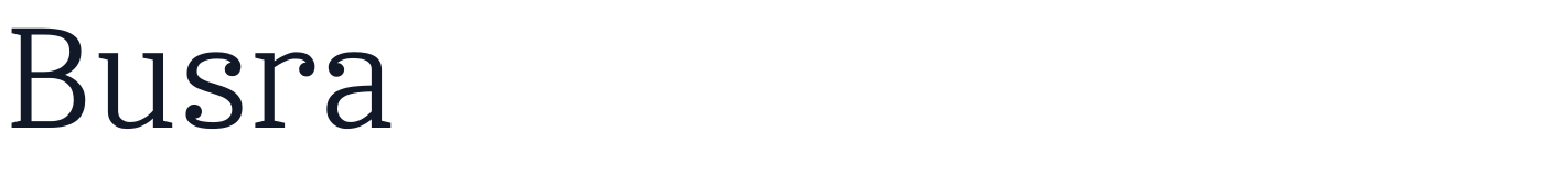 Busra — Busra-Light.ttf