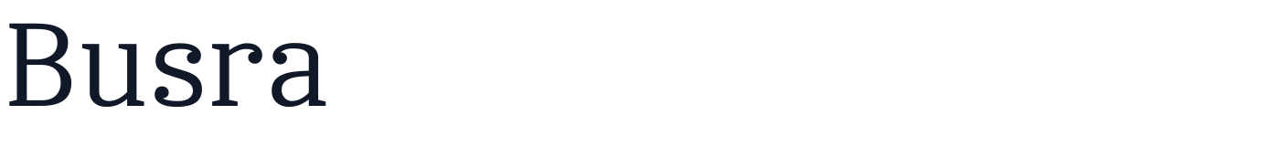 Busra — Busra-Regular.ttf