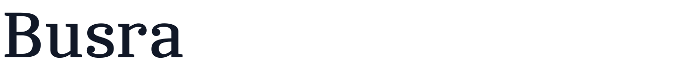 Busra — Busra-SemiBold.ttf