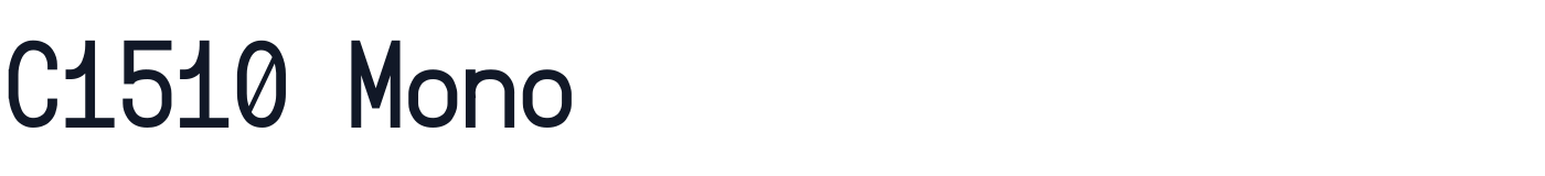 C1510 Mono — C1510Mono-Bold.ttf