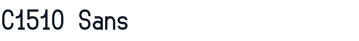 C1510 Sans — C1510Sans-Bold.ttf