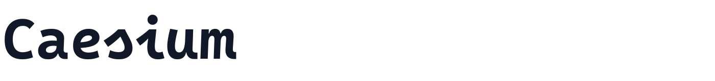 Caesium — Caesium-Bold.ttf