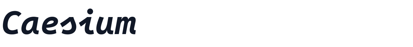 Caesium — Caesium-BoldItalic.ttf