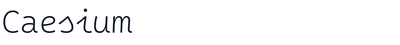 Caesium — Caesium-Light.ttf