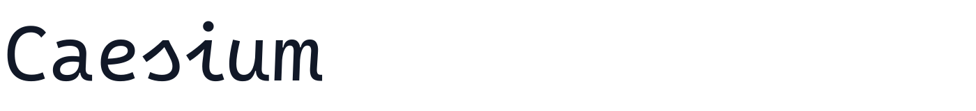 Caesium — Caesium-Regular.ttf