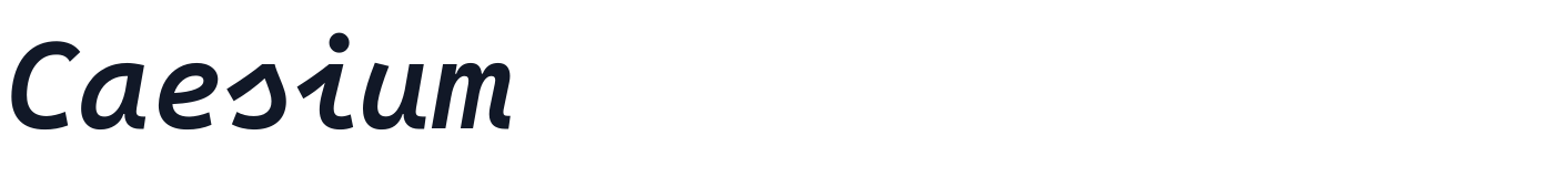 Caesium — Caesium-SemiboldItalic.ttf